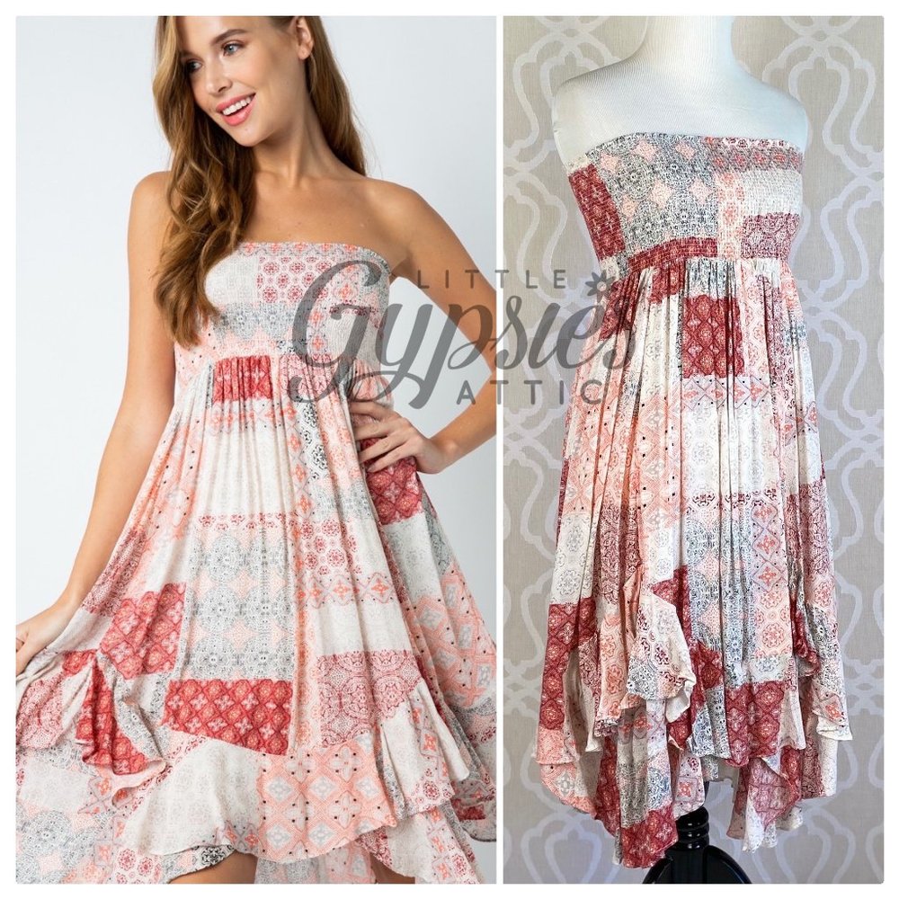 The Kris Bohemian Handkerchief Dress - Picture 2 of 16